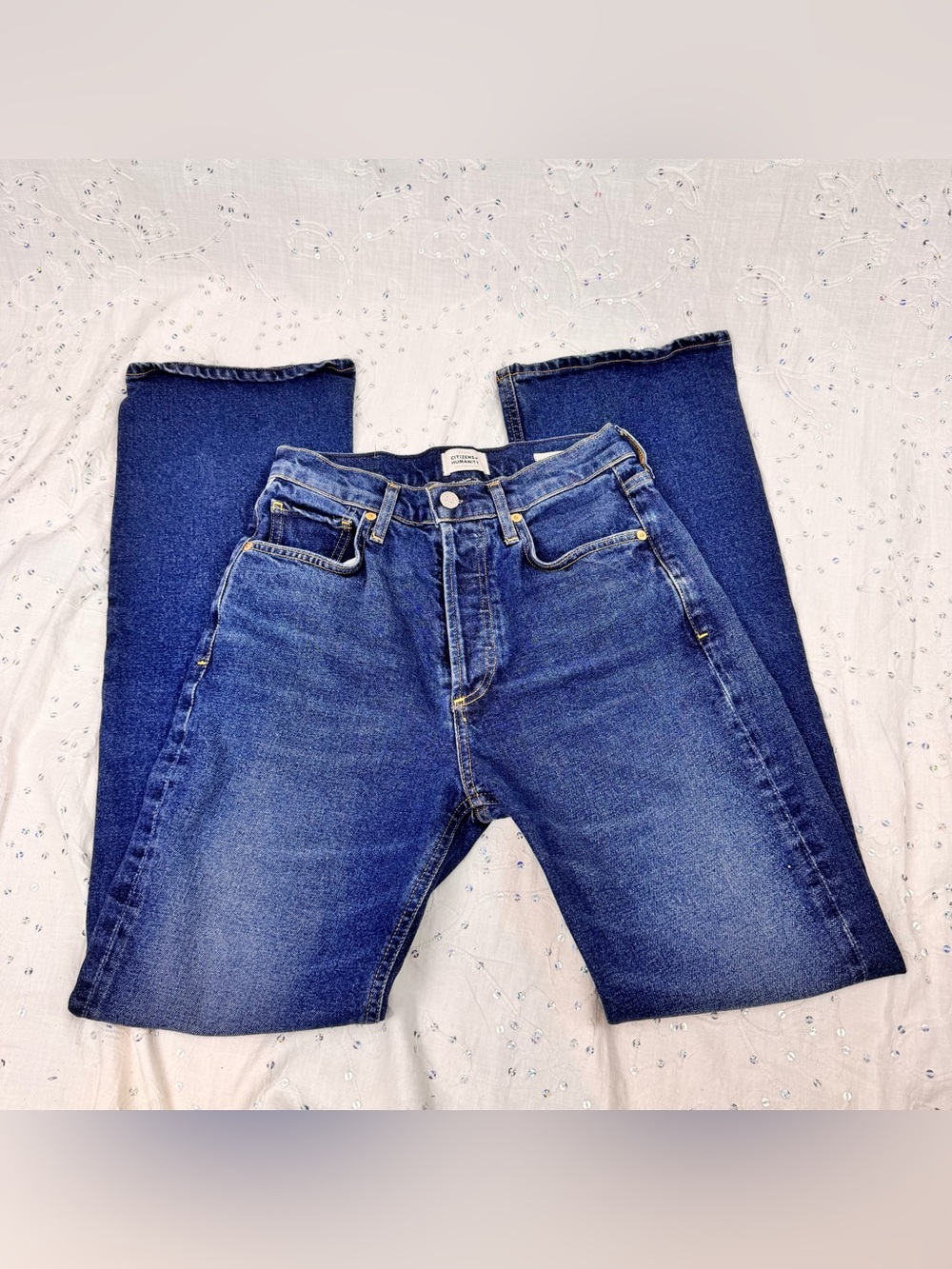 Citizens of Humanity Libby Jeans 26 High Rise Bootcut Button Fly Premium Denim